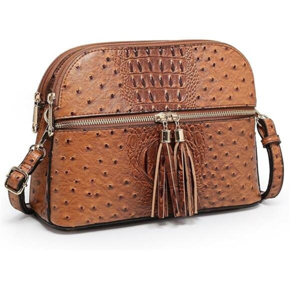 Women Tassel Zipper Pocket Crossbody Bag Shoulder Purse Fashion Travel main image 4